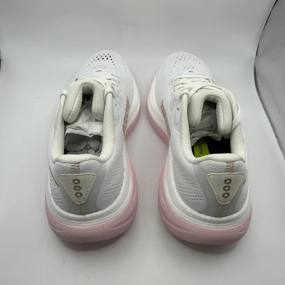 Saucony Ride 19 Women's  Running Shoes White/Silk  Size 6.5 New